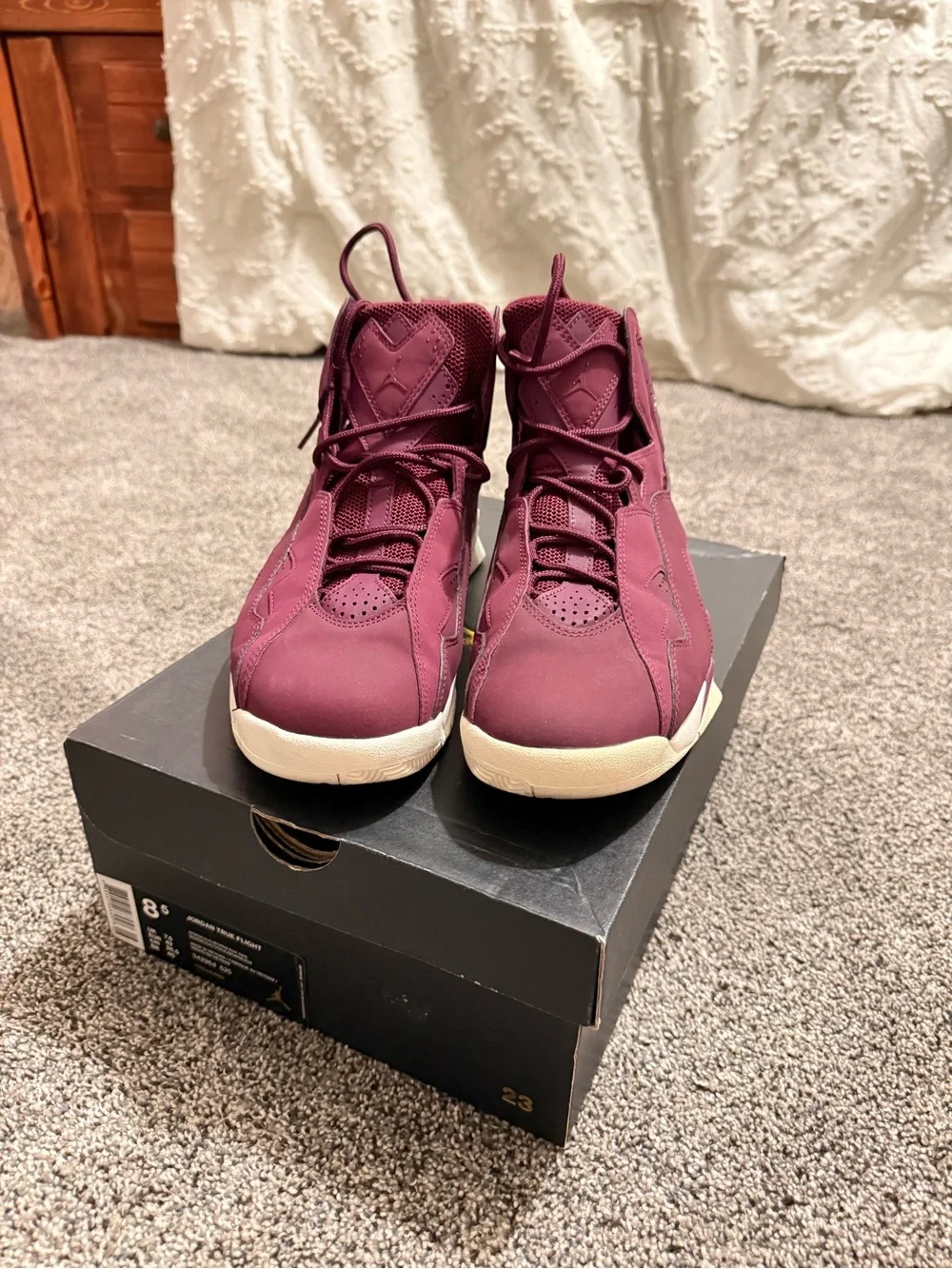 Jordan True Flight Bordeaux shoe